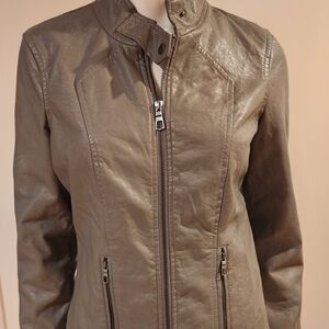 Vanity Metallic Leather Jacket